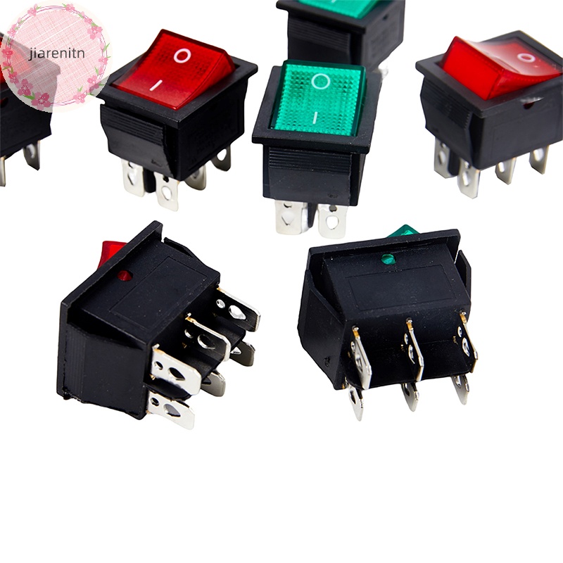 1 Công Tắc Nguồn kcd4 3 Chấu 6 Chấu 16a 250Vv / 20a 125vac vn