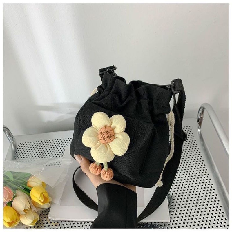 Túi Đeo Chéo Vai Bằng Vải Thời Trang Hàn Quốc Dễ Thương Bắt Mắt