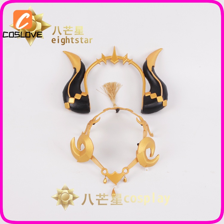 Genshin Phụ Kiện Tóc Giả Hóa Trang Nhân Vật game Sừng Cừu nilou Cho Nữ