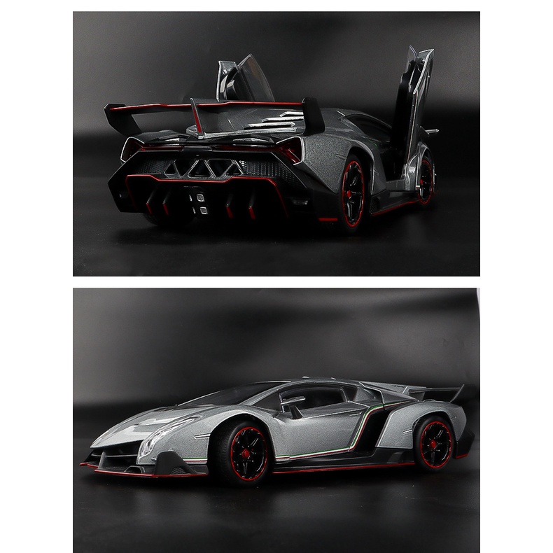 Mô hình 1:24  siêu xe ô tô, mô hình đồ chơi xe lamborghini kèm hôp quà cao cấp tặng oto