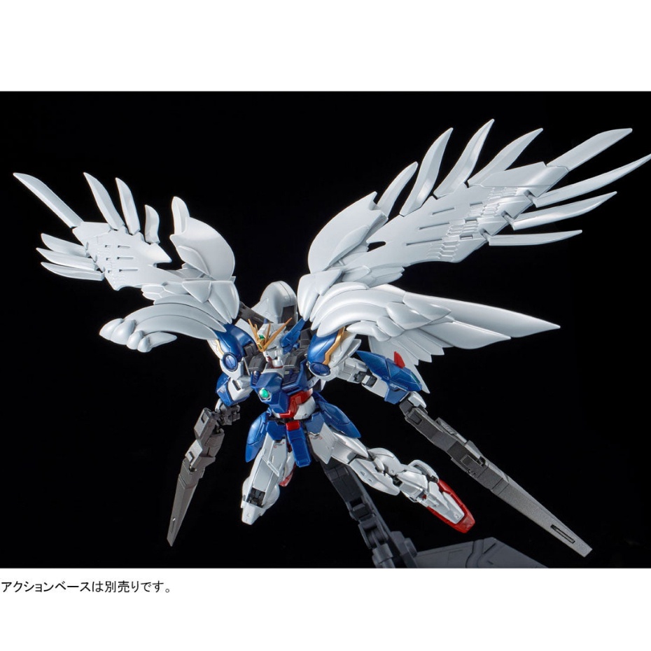 Mô hình lắp ráp RG Wing Gundam Zero EW & Drei Zwerg  Bandai 4573102553782 Tặng ô tô