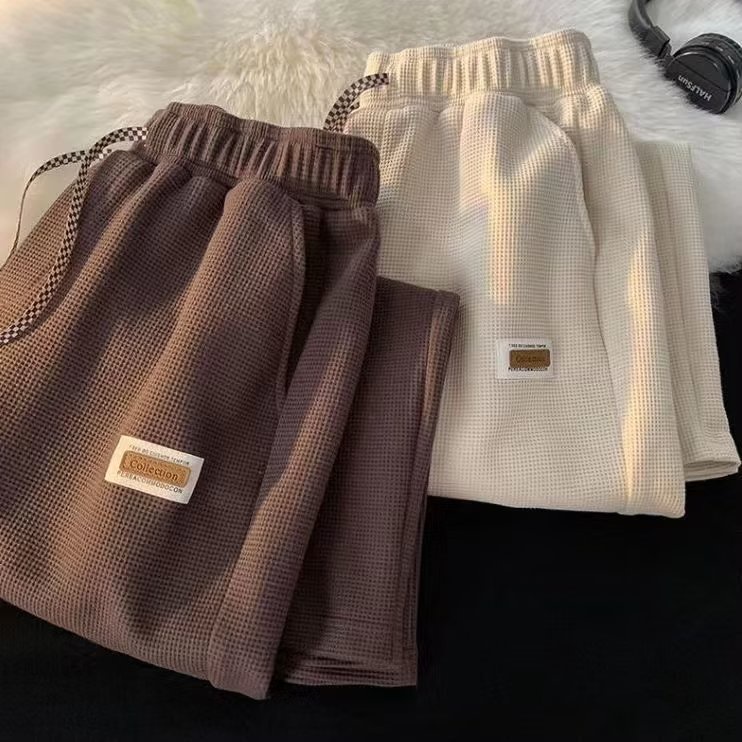 Quần Dài Dáng Suông Họa Tiết Kẻ Sọc Đơn Giản Hợp Thời Trang Cho Nam