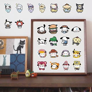 Sanrio, nhãn dán, 100 miếng dán, nhãn dán dễ thương, nhãn dán đồ chơi, nhãn dán sổ tay, nhãn dán nhật ký, nhãn dán vỏ điện thoại di động