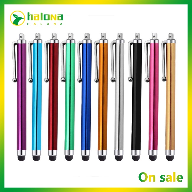 Halo Bút Cảm Ứng Màn Hình Bằng Hợp Kim Nhôm Kèm Kẹp Tiện Dụng Cho Máy Tính Bảng