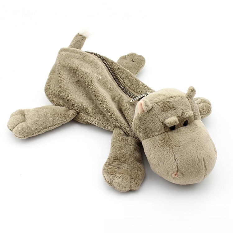 Túi Đựng Bút Bằng Vải Bông Họa Tiết Hoạt Hình Động Vật Sáng Tạo Kiểu Hàn Quốc Cho Bé