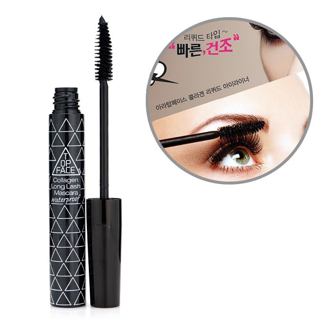 Chuốt mi TOPFACE Mascara Collagen Long Lash Waterproof làm dày dài mi
