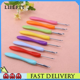 Mềm set 8 kim móc len bằng nhôm