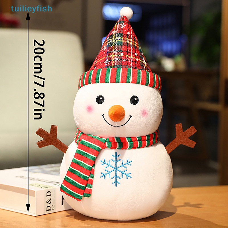 Búp Bê Nhồi Bông Mềm Hình Ông Già Noel Tuần Lộc Giáng Sinh Dễ Thương