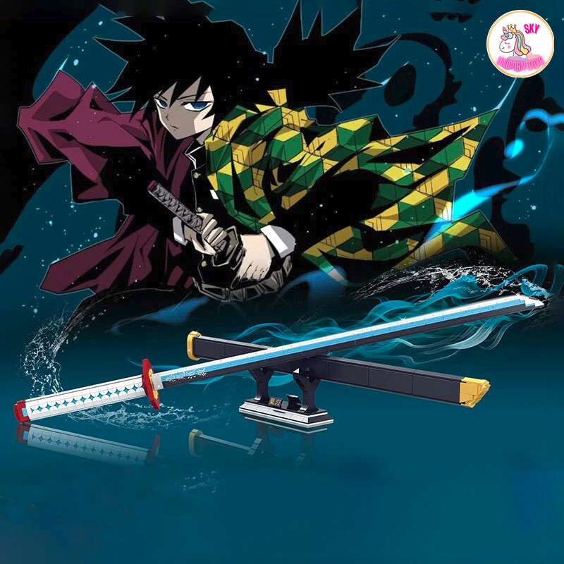 Đồ Chơi Lắp Ráp Kiểu LEGO Mô Hình Thanh Gươm Diệt Quỷ Của Thủy Trụ Tomioka