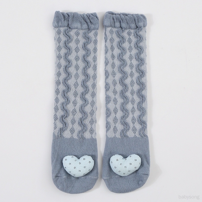 Vớ cotton Dài Chống Trượt In Họa Tiết Hoạt Hình Dễ Thương Phong Cách Hàn Quốc Cho Bé Sơ Sinh