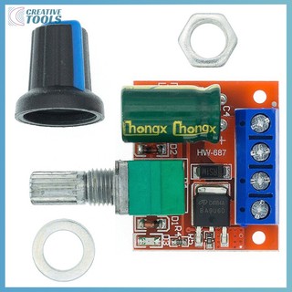 Mô-đun điều khiển tốc độ động cơ 5a 90w pwm dc 5v-35v có đèn led mới