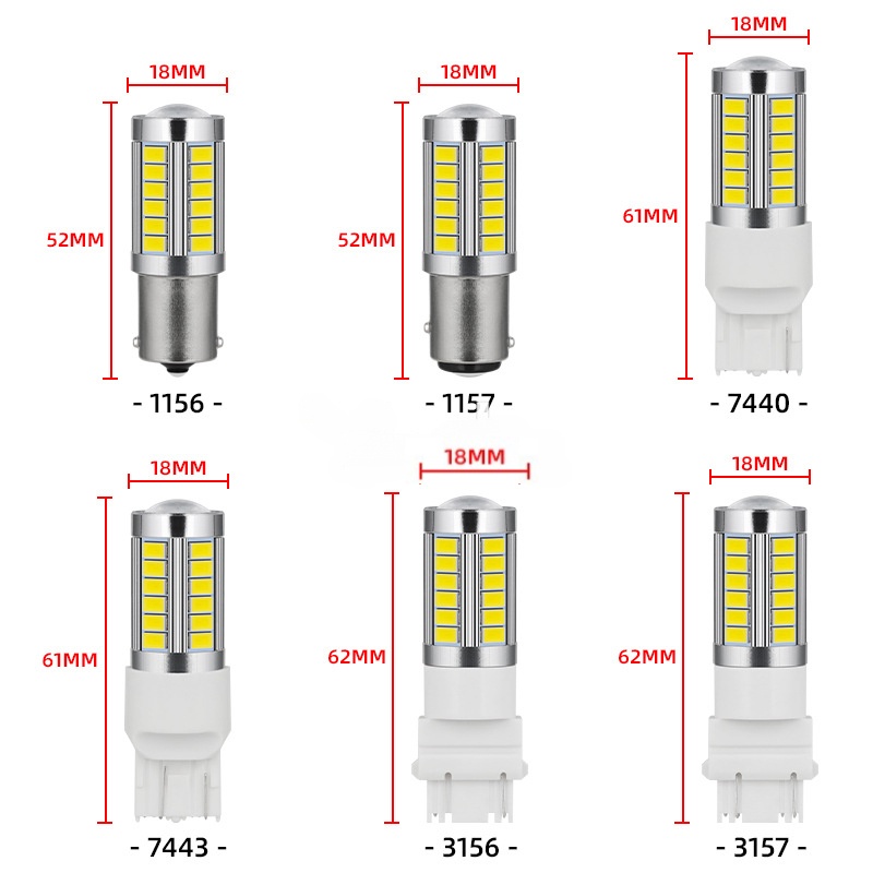 Đèn led Xi Nhan 1157 1156 33smd t20 Chất Lượng Cao Cho Xe Hơi