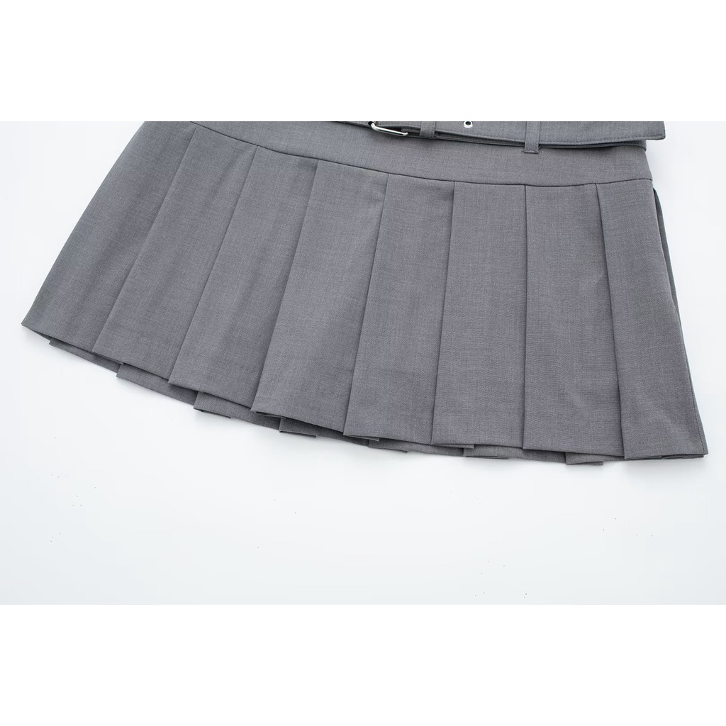 Uibey Chân Váy Dài Lưng Cao Xếp Li Thời Trang 945019