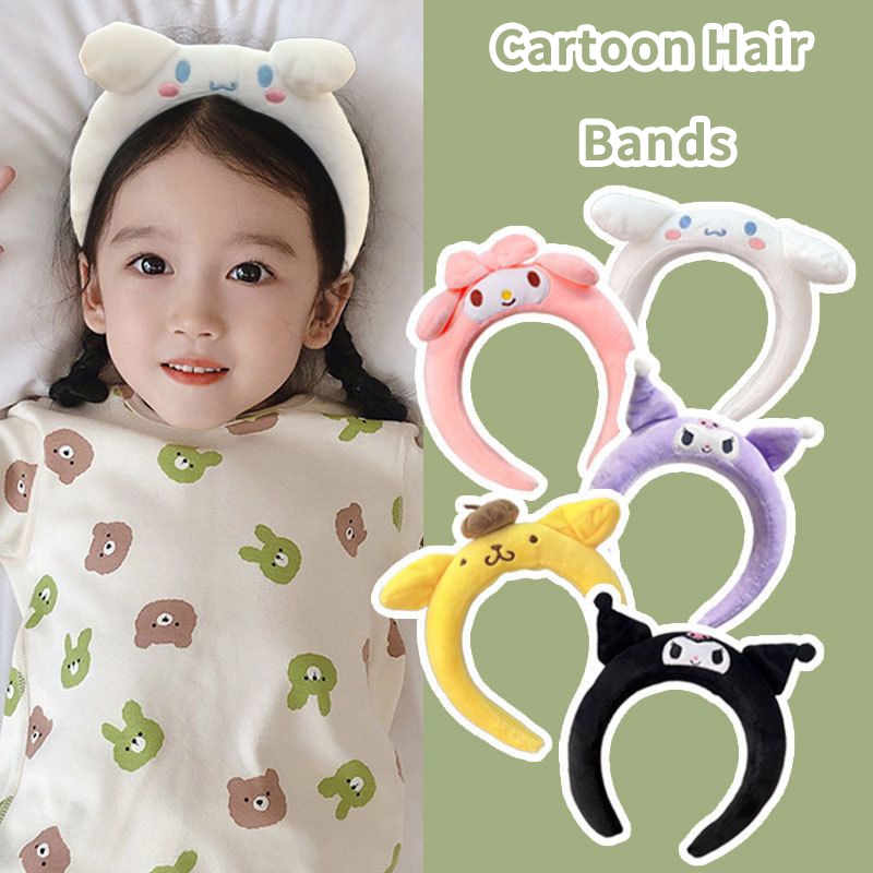 SANRIO Dễ Thương Băng Đô Cài Tóc Rửa Mặt / Trang Điểm Hình Chú Chó Hoạt Họa Ba Chiều Thời Trang Cho Nữ