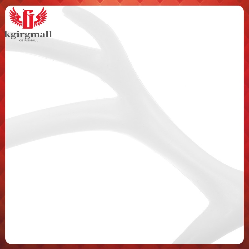 Set 4 Cặp Đầu Sừng Hươu Bằng Nhựa Trắng Trang Trí Giáng Sinh diy