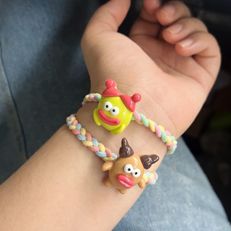 Dây Cột Tóc Nhiều Màu Họa Tiết Hoạt Hình Dễ Thương Cho Nữ