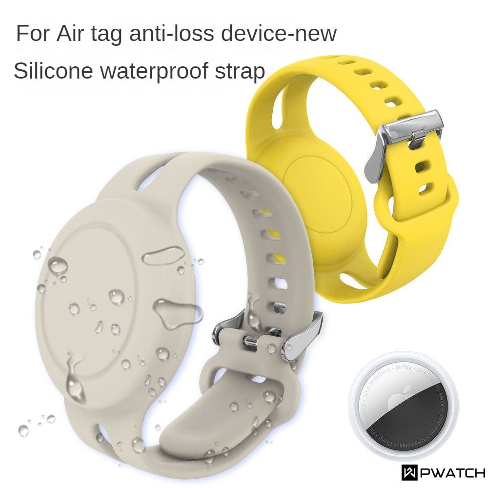 Hộp đựng Airtag Vỏ bảo vệ cho chống mất Airtag Dây đeo silicon chống thấm nước mới Bộ định vị vòng đeo tay cho trẻ em
