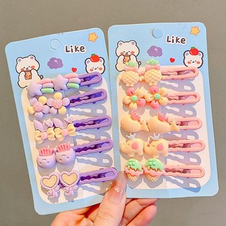 Set 5 Kẹp Tóc Dễ Thương Cho Bé Gái