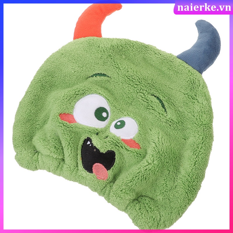 Khăn Quấn Tóc Thấm Hút Tốt Nhanh Khô Kiểu Hoạt Hình Đáng Yêu Cho Bé