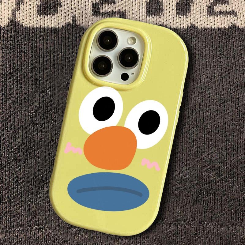 Ốp Điện Thoại silicone Chống Rơi In Hình Gương Mặt Cười Cho iphone 7 7 plus 8 8 plus xs xr 11 12 13 14 15pro plus promax