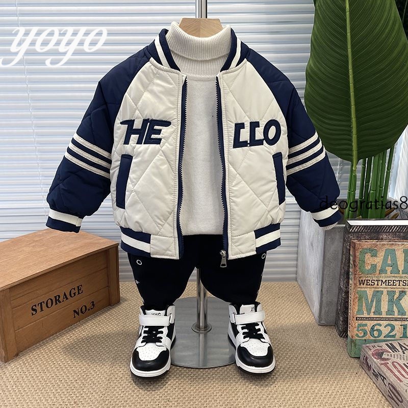2023YOYO AUTUMN và Mùa đông Áo khoác thời trang mới phù hợp với áo khoác đồng phục bóng chày trẻ em 3-8 tuổi