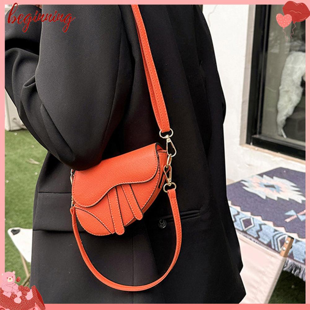 ✿ Phụ Kiện Bắt Đầu Cho Xe Hơi ✿ Túi Đeo Chéo Vai Có Khóa Bên Trong Màu Trơn Thời Trang Dành Cho Nữ