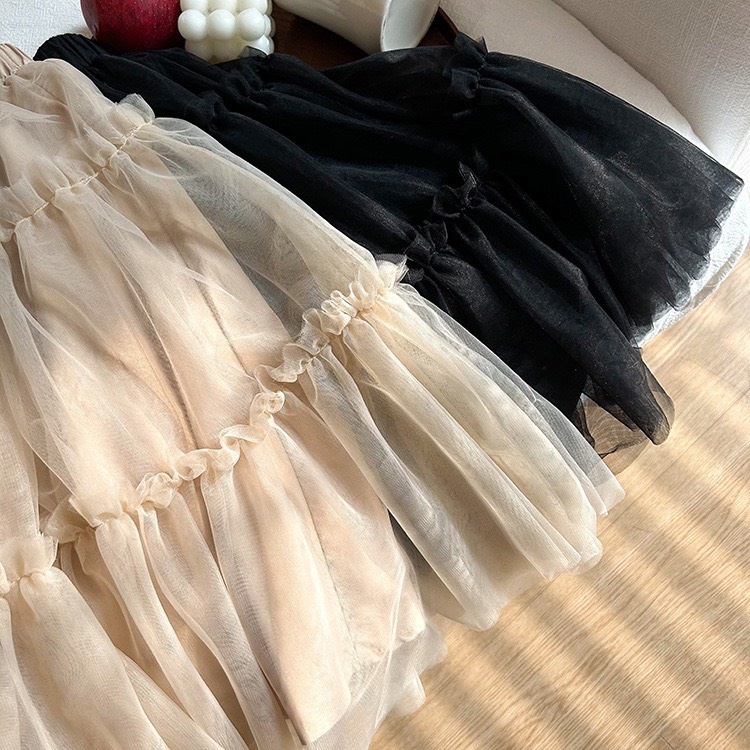 CHÂN VÁY VOAN DÀI CẠP CHUN NHẸ NHÀNG NỮ TÍNH CHO BÉ- HÀNG QCCC