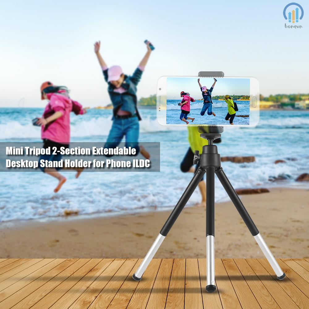 Extendable Desktop Tripod Stand Holder for Phone and ILDC Cameras - Mini Tripod with 0.5kg Max. Load