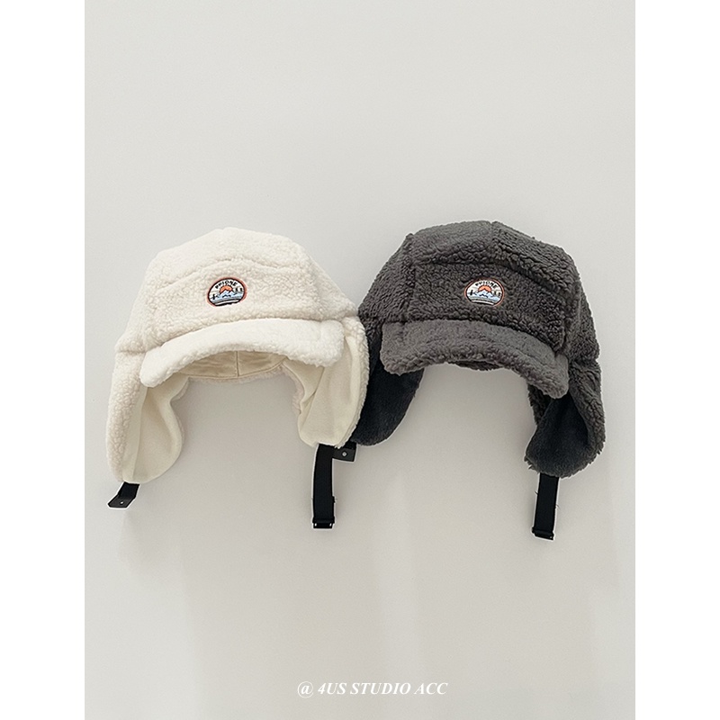 Mũ Len Trùm Tai Kèm Khăn Choàng Cổ Dày Dặn Giữ Ấm Mùa Đông Cho Mẹ Và Bé