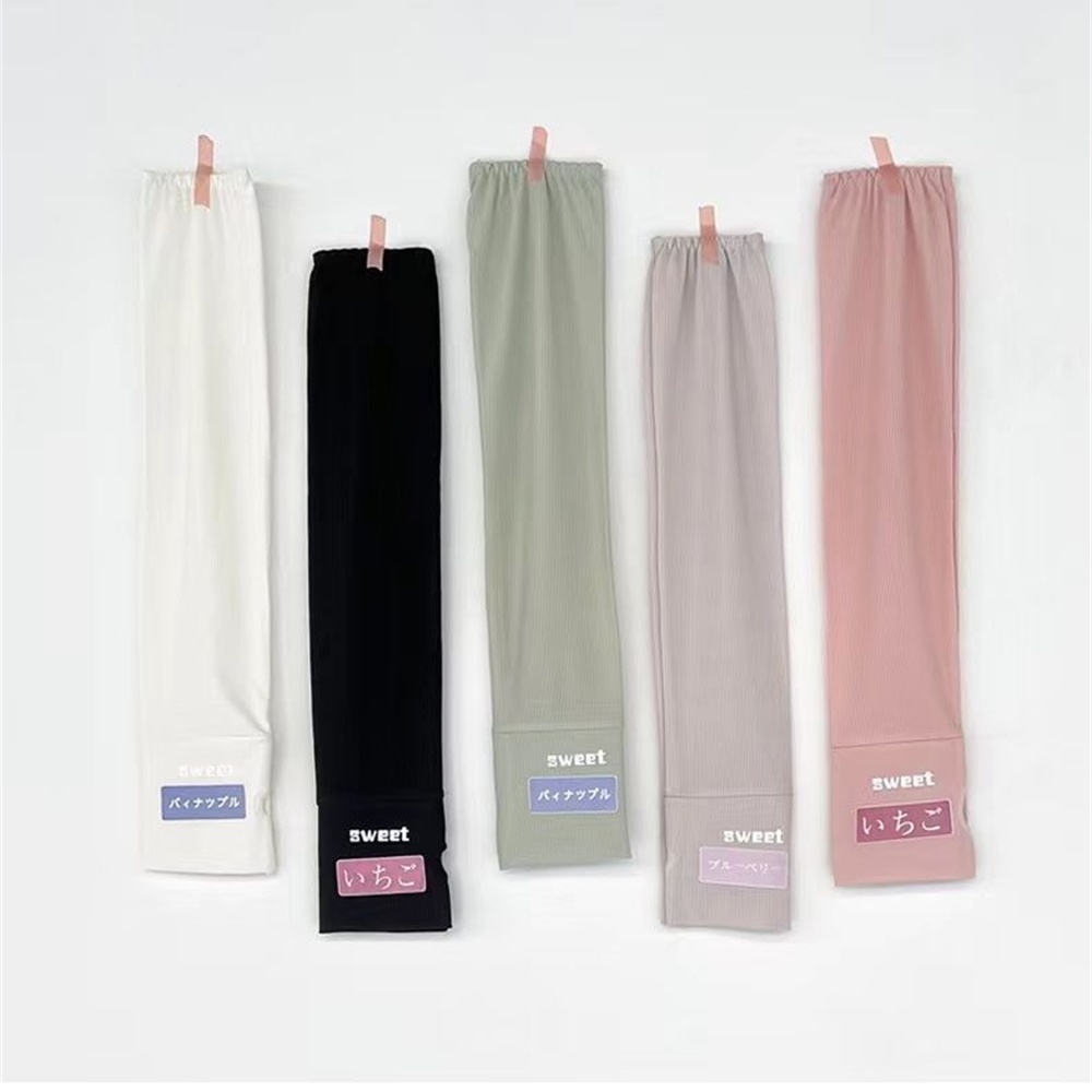 ⚡Còn Hàng⚡ Găng Tay Bảo Vệ Cánh Tay Dài Bằng Lụa Băng Phong Cách Nhật Bản Chống Tia Cực Tím Thấm Mồ Hôi Tay áo Khô Nhanh Dành Cho Nữ  I Xe Và đi Xe đạp