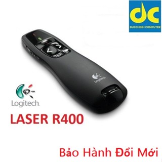Bút Trình Chiếu Slide R400 PowerPoint Laser 2.4G. Bút Chỉ Máy Chiếu Màu Đen, Nút Ấn Nhạy, Phiên Bản Nâng Cấp 2023