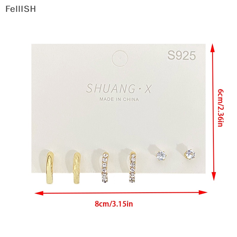 1 Bộ Bông Tai Hình Tròn Nhỏ Bằng Kim Loại Thời Trang Dành Cho Nữ 439br
