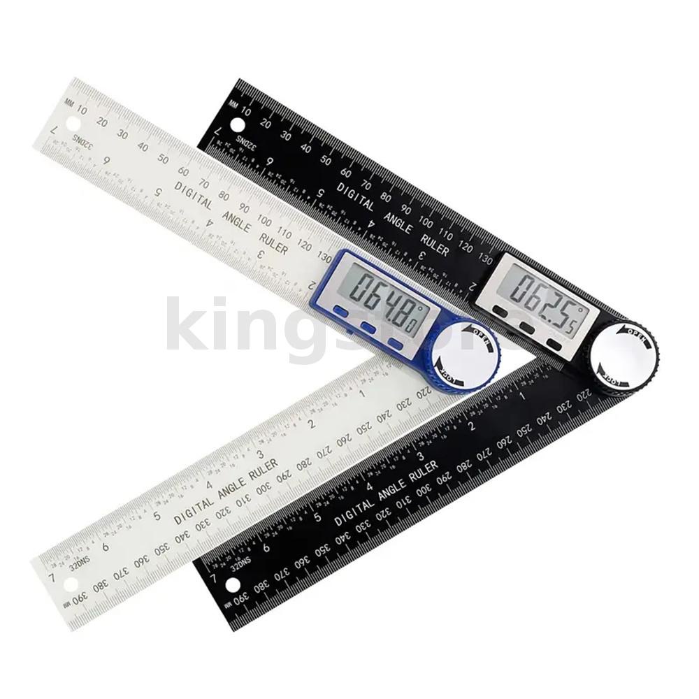 Thước Đo Góc Kỹ Thuật Số 2 Trong 1 Với Màn Hình led 7 inch / 200mm Chống Tràn Độ Chính Xác Cao Cho Thợ Làm Gỗ diy