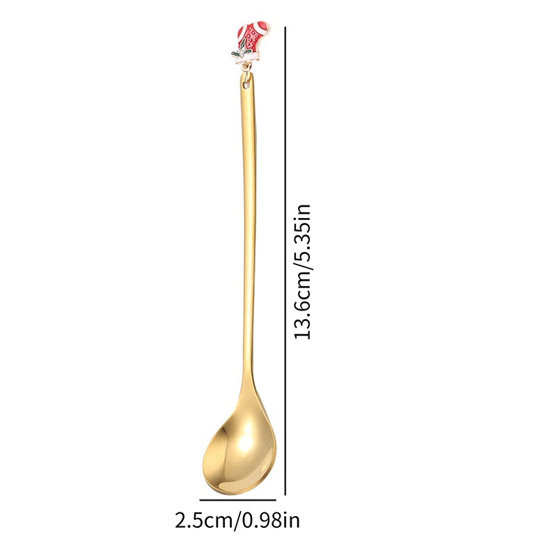 Hueqrh Muỗng Inox Trang Trí Giáng Sinh