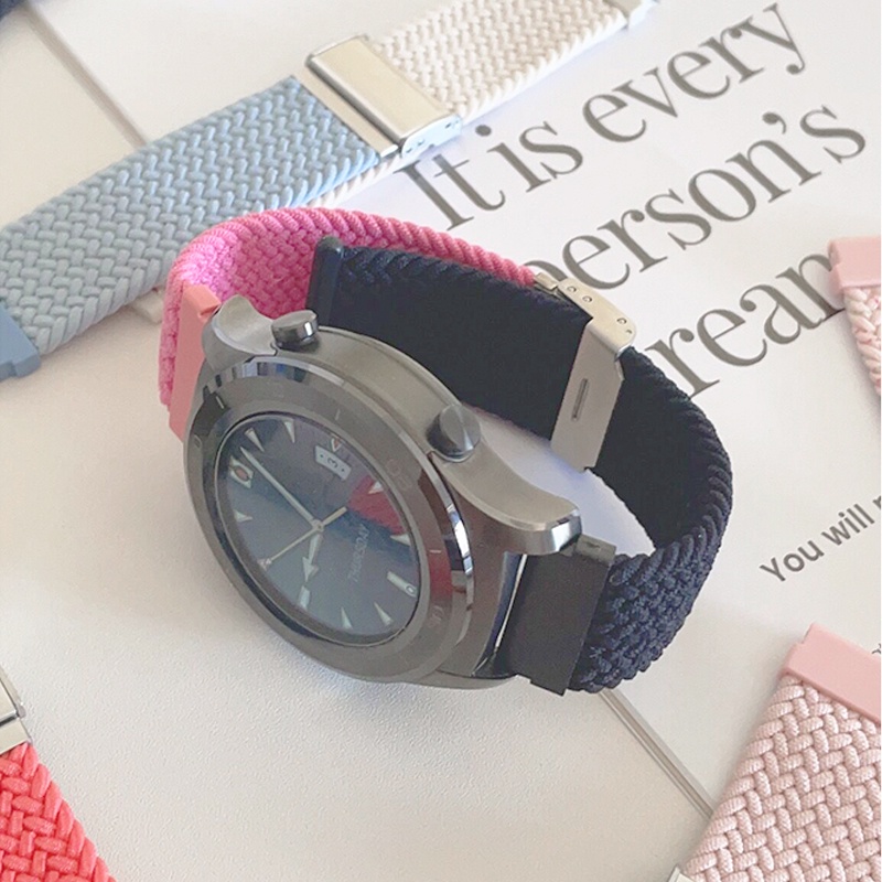 Dây Đeo nylon Dệt 18mm 20mm 22mm Thay Thế Cho Đồng Hồ Thông Minh samsung galaxy watch 6 / 5 / 4 classic huawe gt4