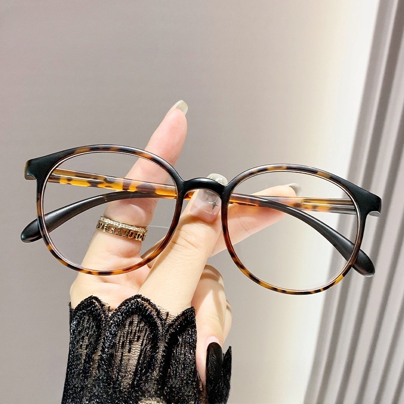Mới Kính Đọc Sách Gọng Tròn Siêu Nhẹ Chống Tia Bức Xạ Thời Trang