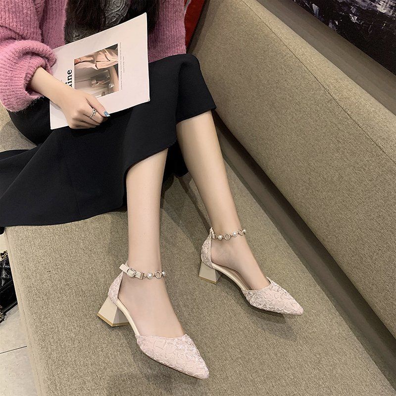 Xiaoxiang Giày Cao Gót Đế Dày Phong Cách Mới Dành Cho Nữ