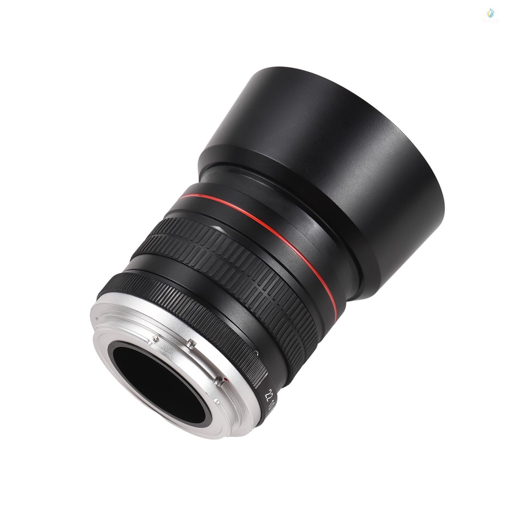 Capture Crisp Images: 85mm F1.8 Manual Focus Camera Lens for Canon EOS Rebel T6 T3i T2i