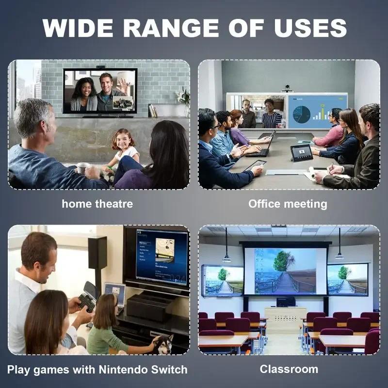 Dây Cáp Chuyển Đổi 1.8m usb c Sang hdmi 2.1 3 4 Sang 8k @ 60hz 4k @ 120hz Cho macbook huawei mate30