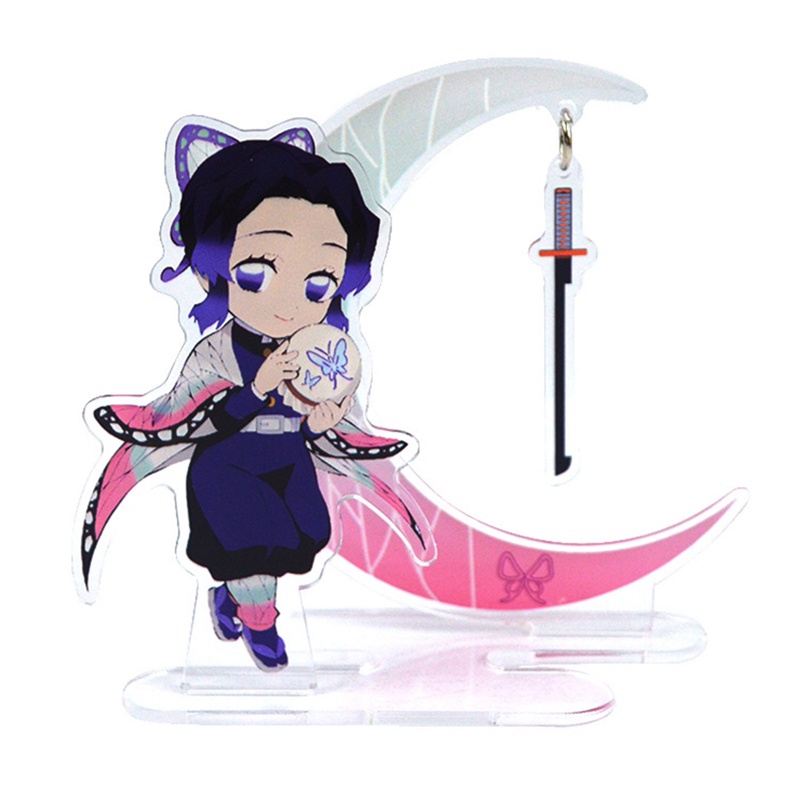 Dn Mô Hình Hoạt Hình anime demon slayer Hai Mặt Bằng acrylic 15cm Để Bàn Trang Trí