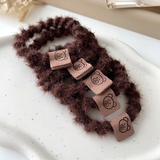 Dễ Thương Dây Cột Tóc Lông Nhung Độ Co Giãn Cao Phong Cách Hàn Quốc