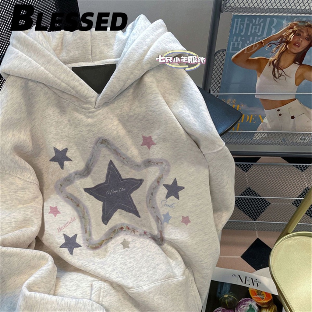 Blessed Áo Khoác hoodie áo khoác nữ zip hoodie Thanh lịch fashionable Thời trang comfortable WWY23B0L8K 46Z231115