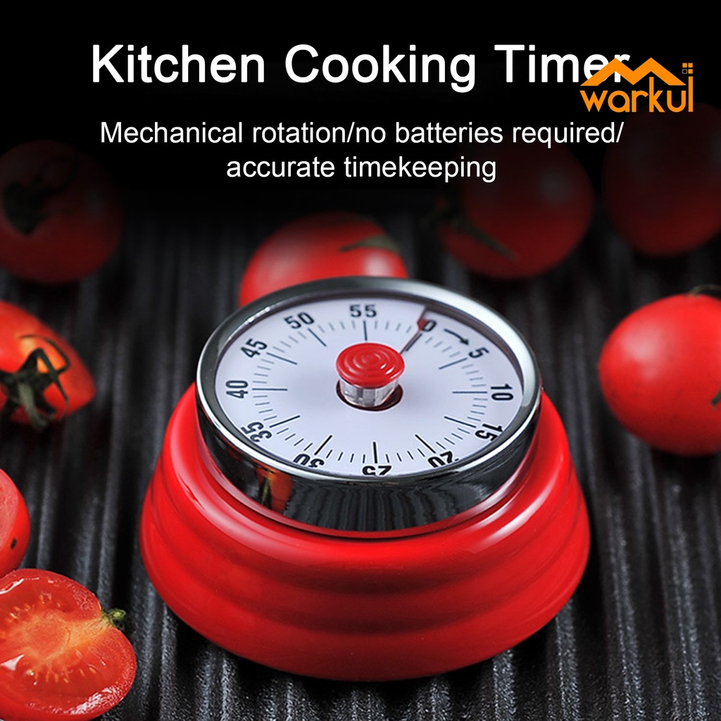 Đồng hồ hẹn giờ WARKUL hình tròn đếm ngược 60 phút cho học sinh
