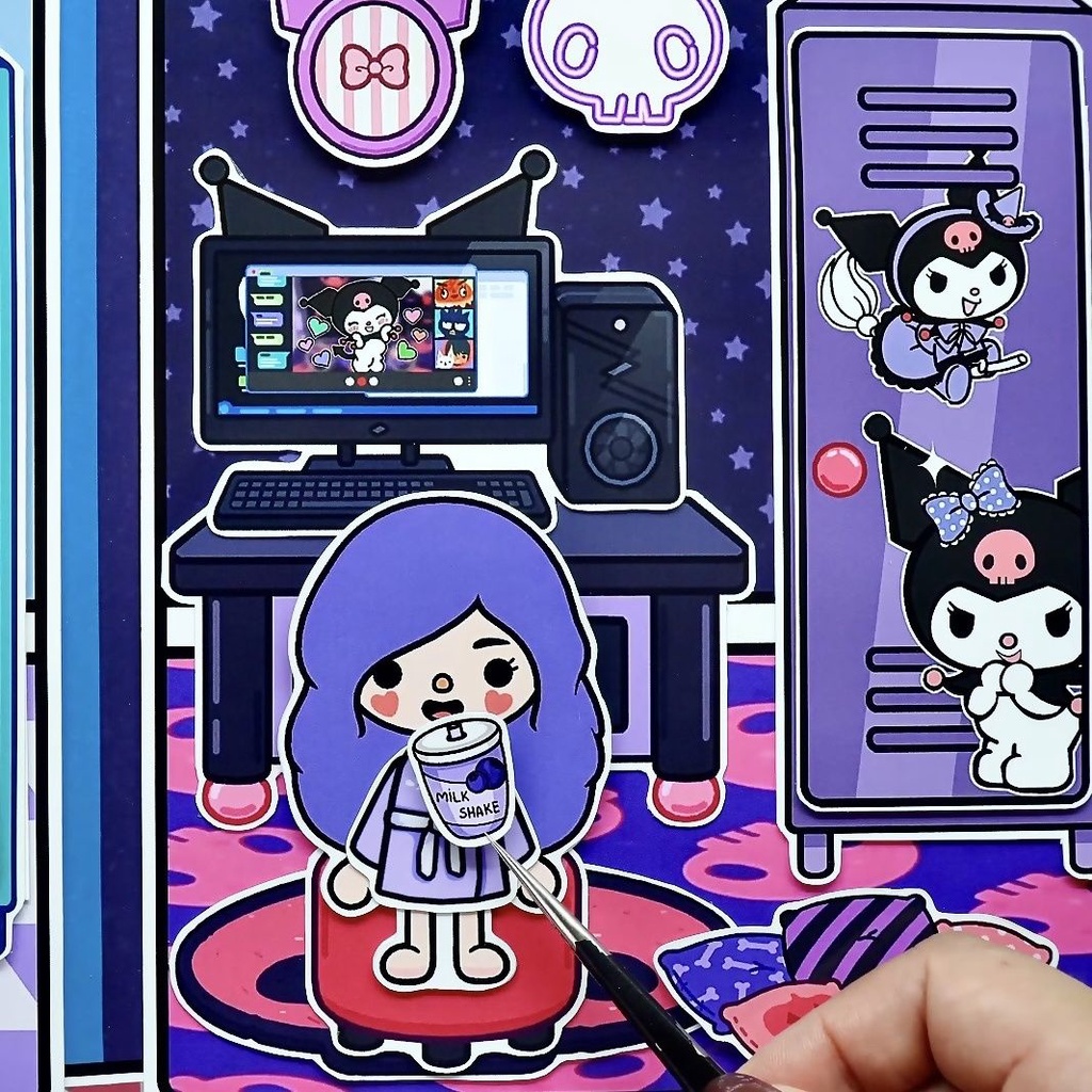 Sanrio Sách Hình Búp Bê Thủ Công Xinh Xắn đồ chơi sách thủ công đồ chơi tự làm sách tự làmsách tự là