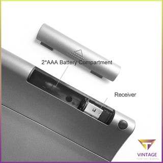 Thin 2.4Ghz Usb Wireless Mini Keyboard With Number Touchpad Numeric Keypad [A/2]