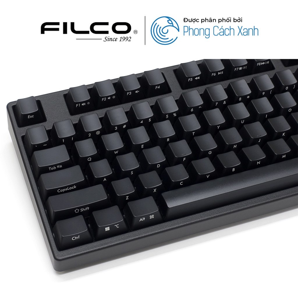 Bàn phím cơ Filco Majestouch Convertible 3 Ninja - Tenkeyless - Hàng chính hãng