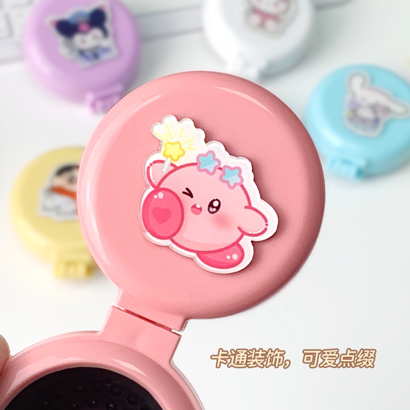 SANRIO KUROMI MELODY Lược Cầm Tay Gấp Di động Viên Nén Khí Nhỏ Lược Hoạt Hình Dễ Thương Lược Massage Nữ Mini Đệm Hơi Cho Trẻ Em -top3C01