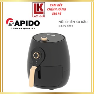 Nồi chiên không dầu Rapido RAF5.0M3, Chất liệu nhựa ABS an toàn và bền bỉ - Hàng chính hãng