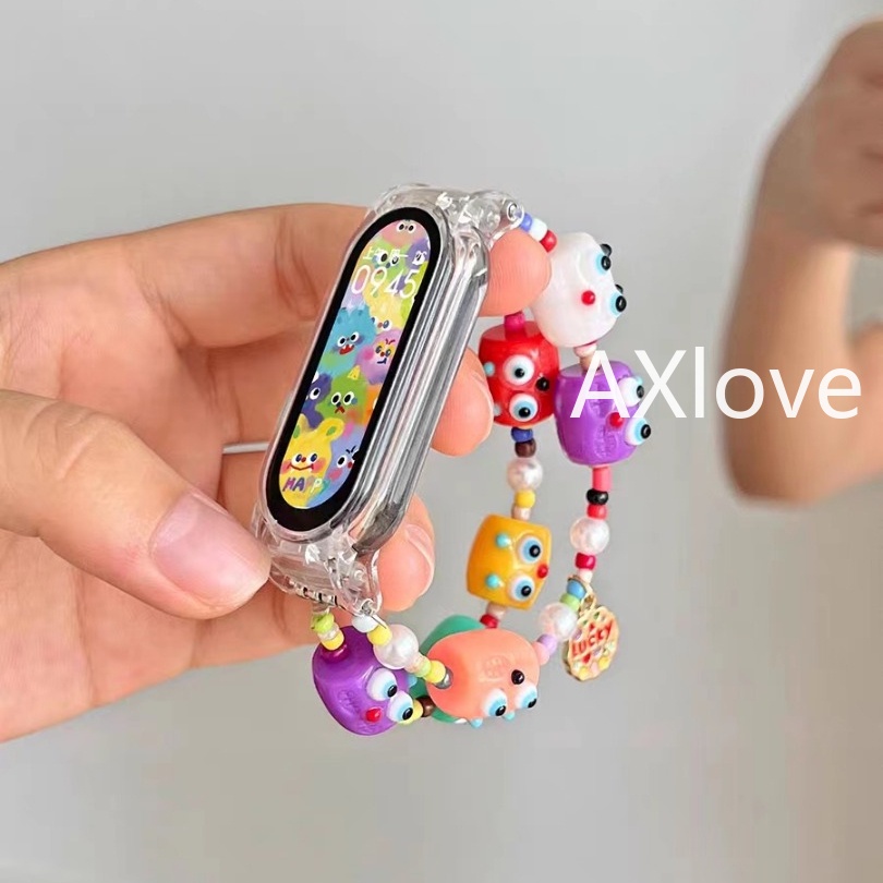 Dây Đeo Thay Thế Chất Liệu Nhựa resin Hình Quái Vật Nhỏ Cho xiaomi mi band 8 mi band 8 nfc