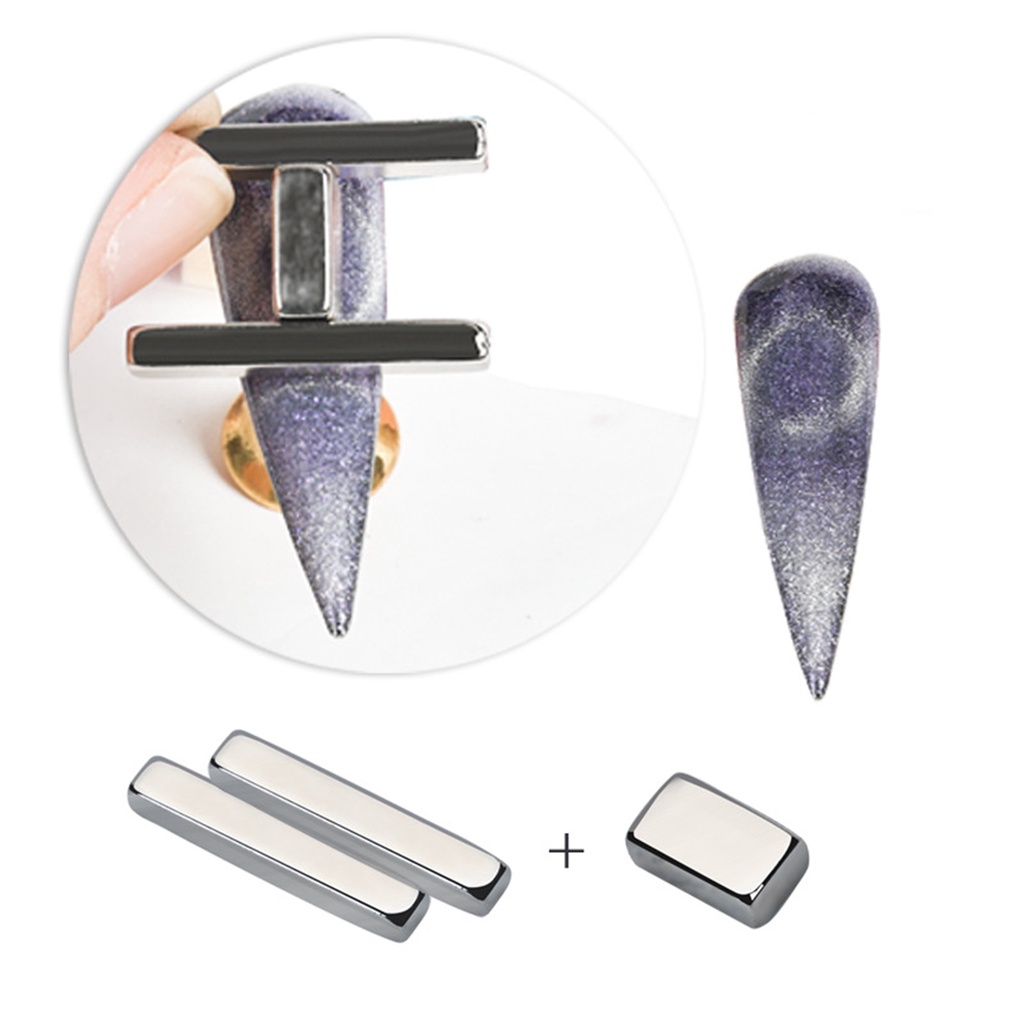 Bộ 4 Thanh Hai Đầu Dùng Trang Trí Móng Tay Mắt Mèo diy Đa Năng